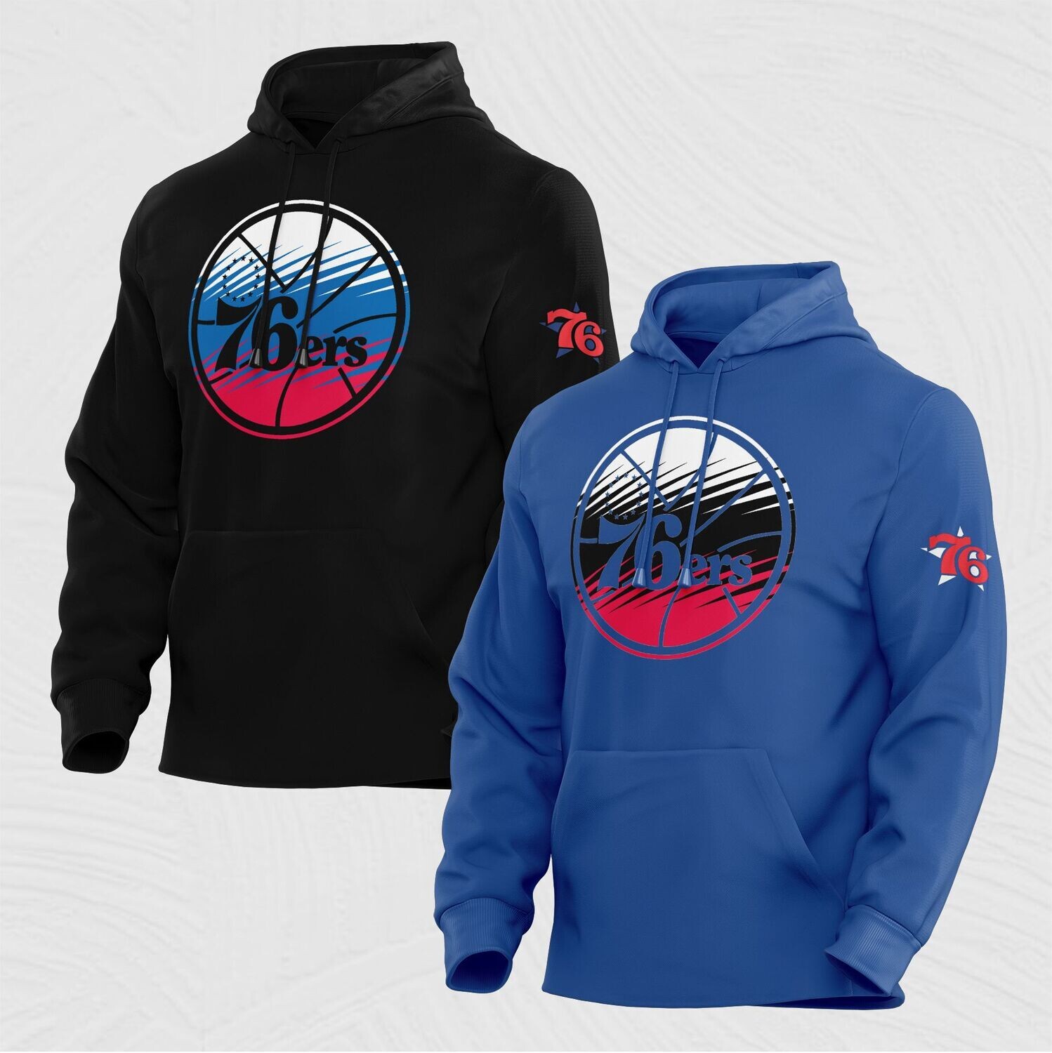 Philadelphia 76ers fade hoodies