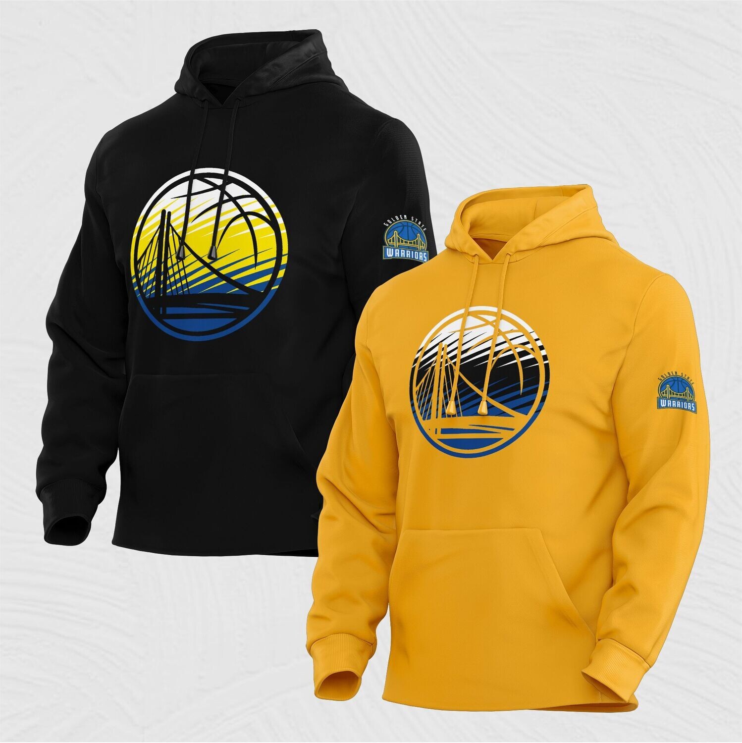 Golden state fade hoodies