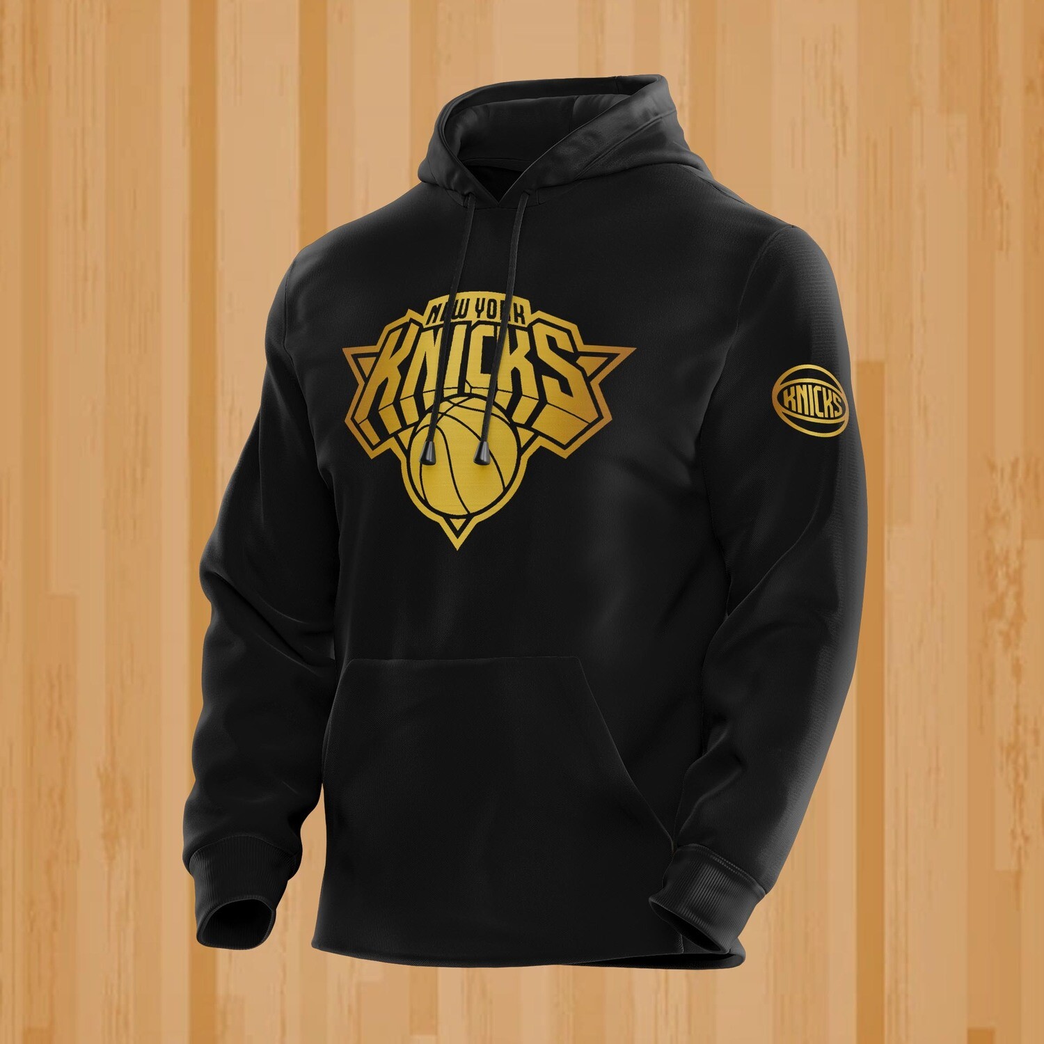 New york gold black hoodie