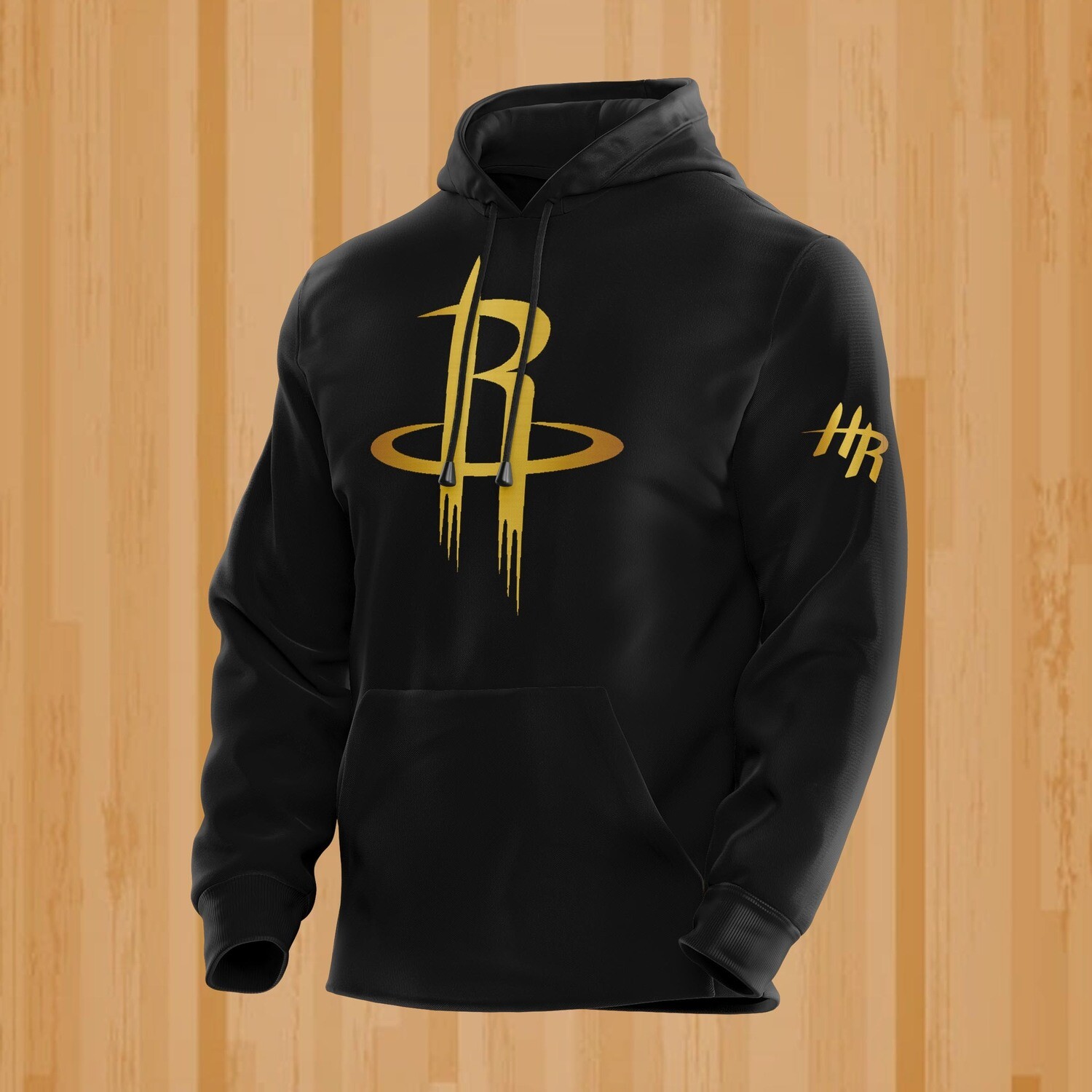 Houston gold black hoodie