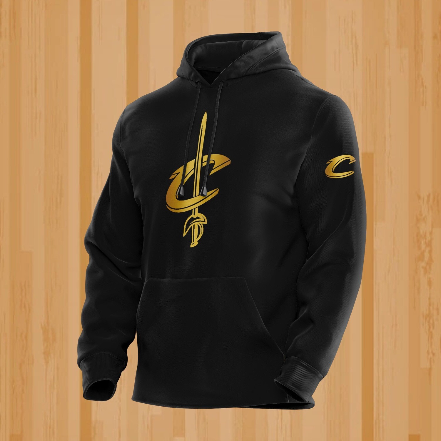 Cleveland gold black hoodie