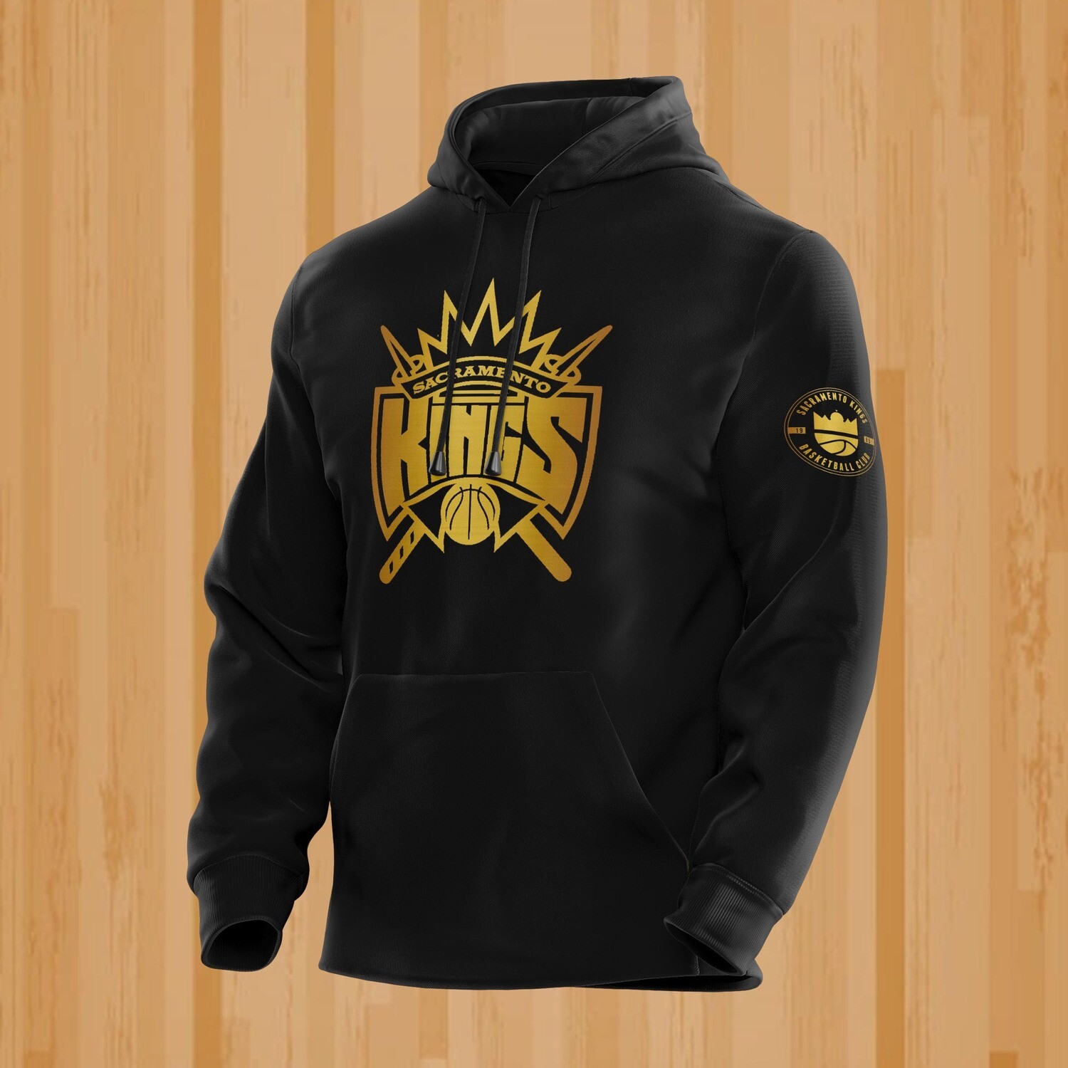Sacramento gold black hoodie