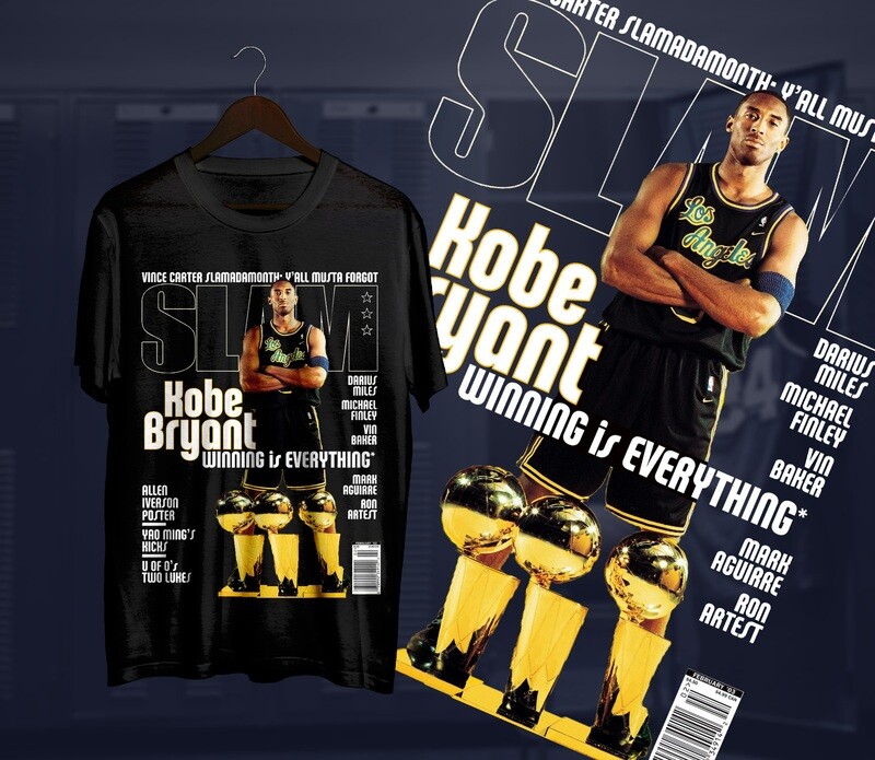 Kobe winning Slam t-shirt