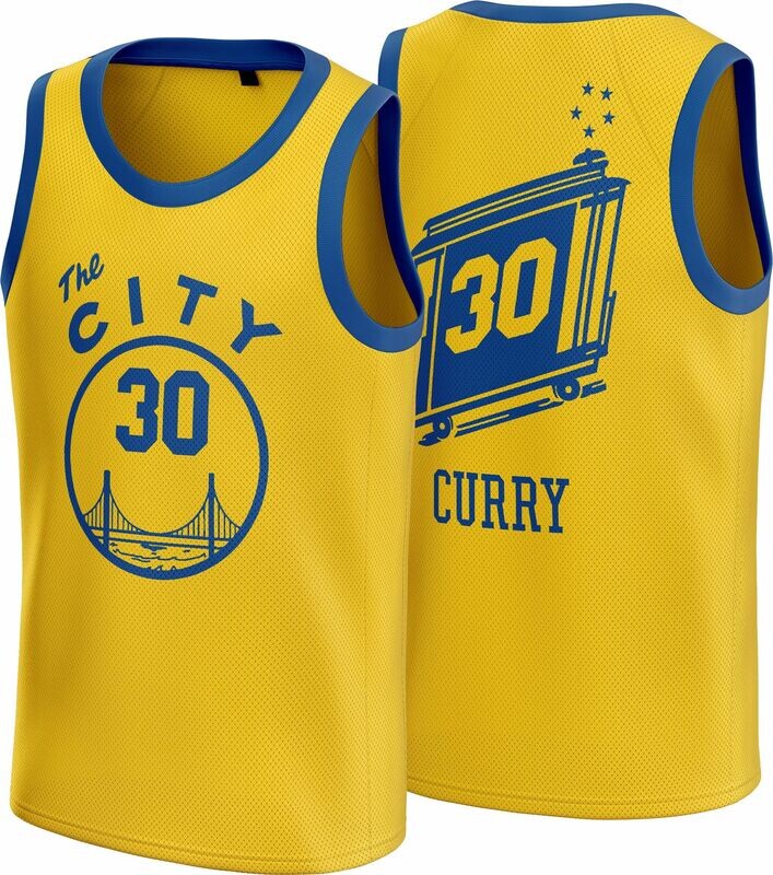Steph Curry Yellow Jersey