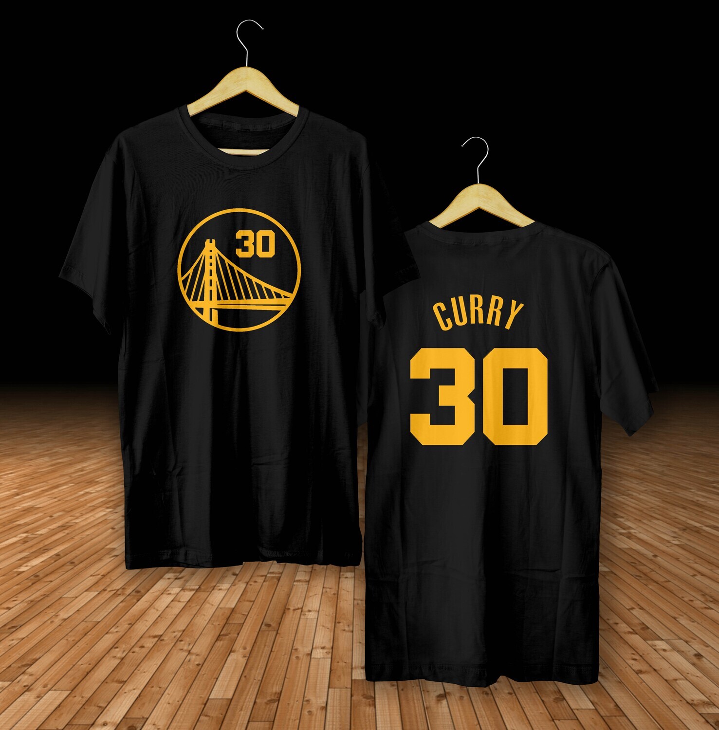 Curry  black t-shirt