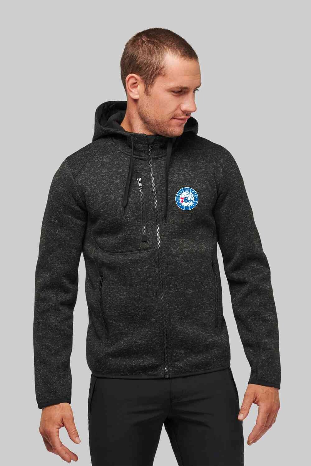 Philadelpheia heather full zip jacket