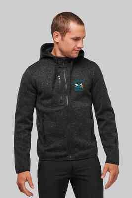 charlotte retro heather full zip jacket
