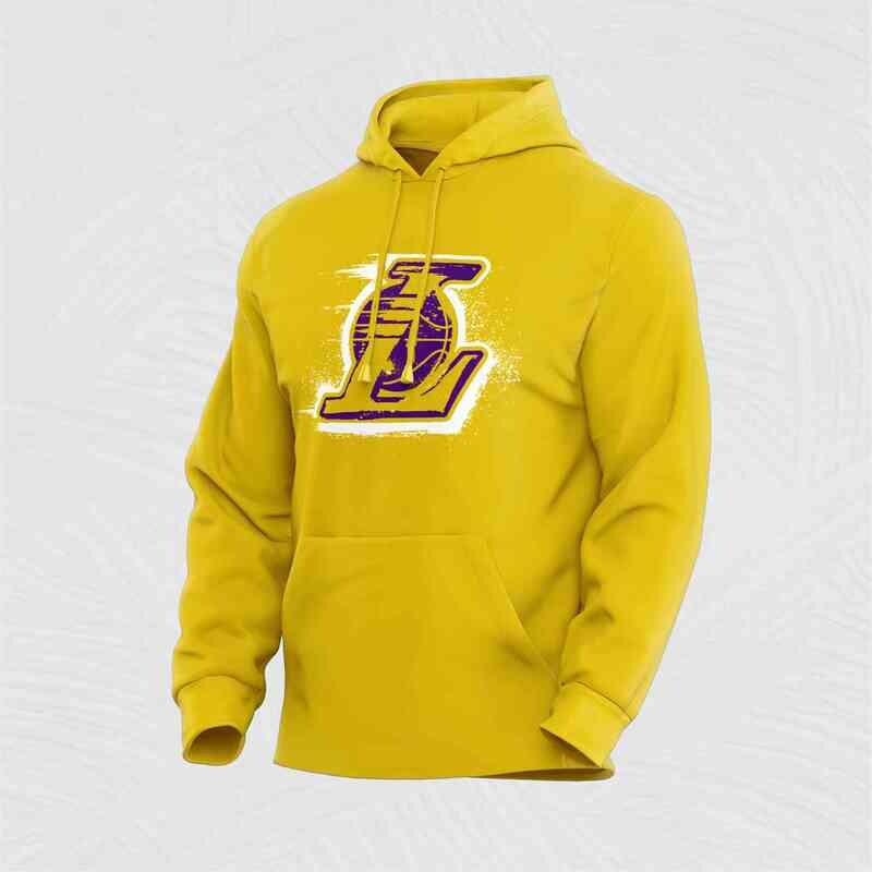 Lakers yellow dryfit Hoodie