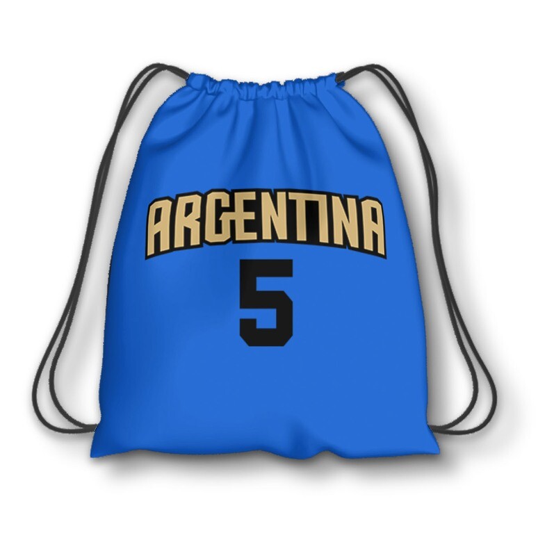 Ginobilli Argentina blue drawstring