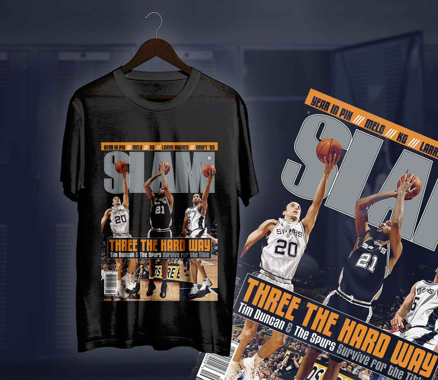 Spurs three Slam t-shirt