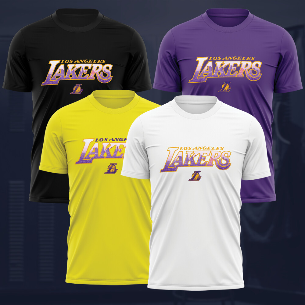 Lakers new fade logo  t-shirts