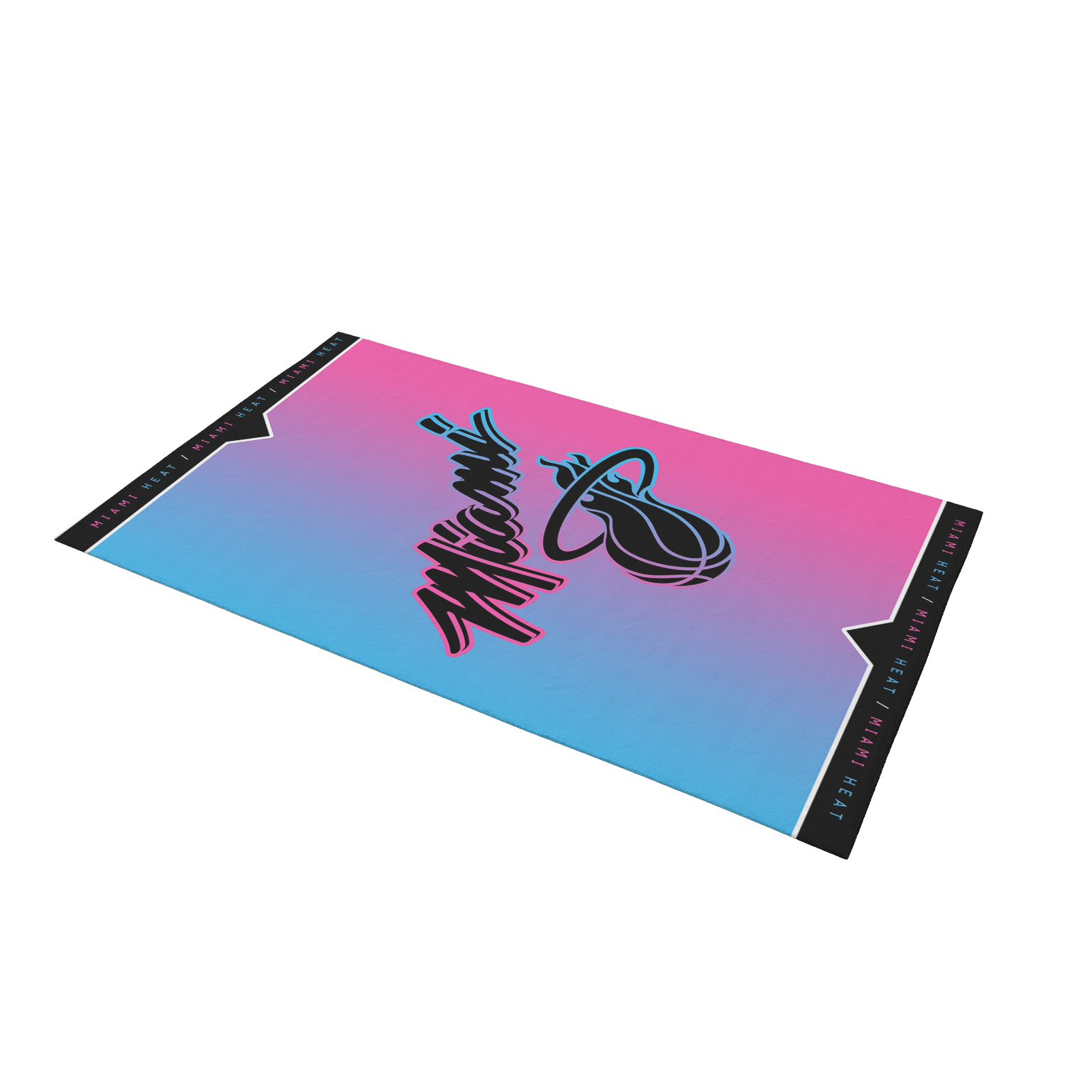 Miami gradient beach towel