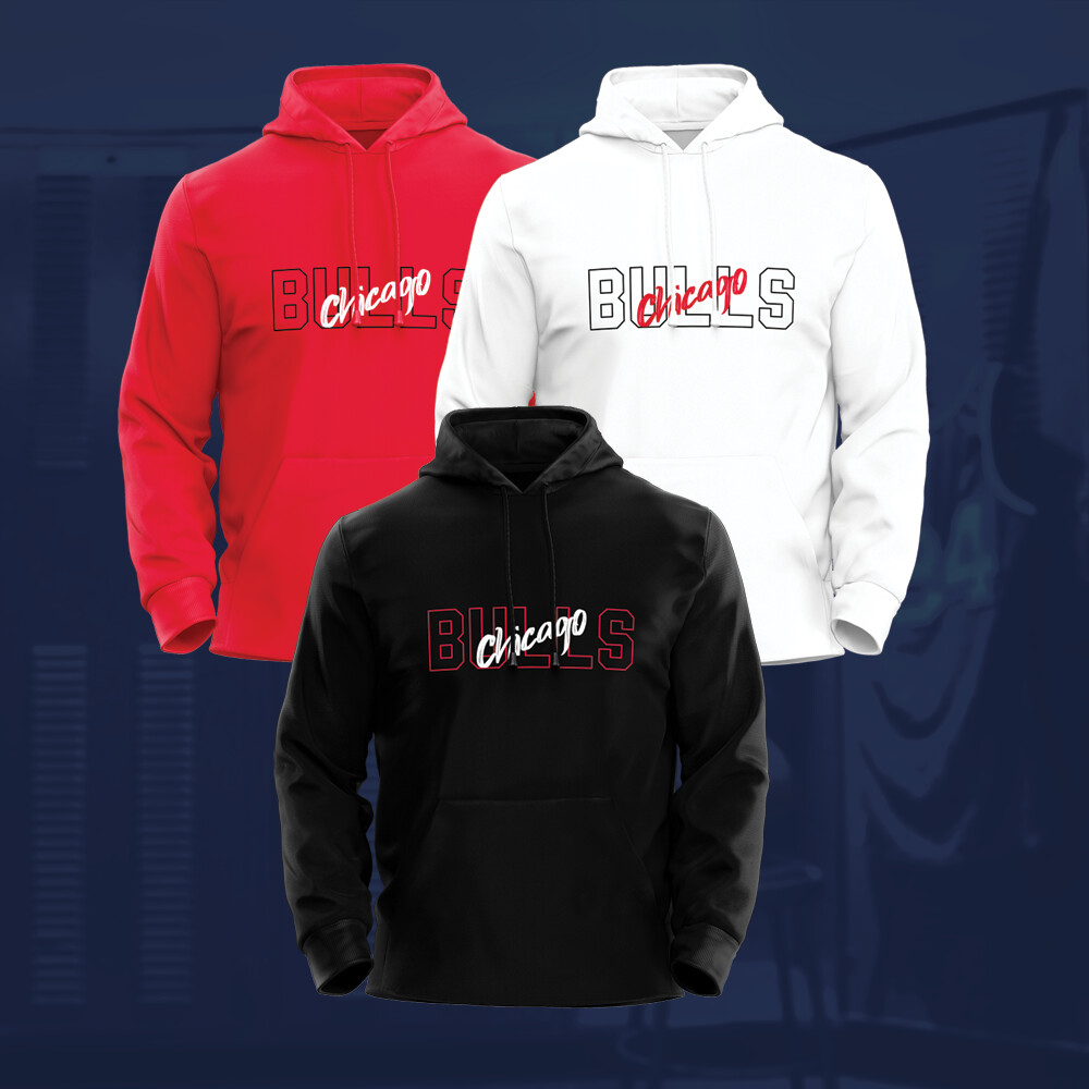 Chicago Bulls letters Hoodies