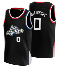 westbrook clippers black city Jersey