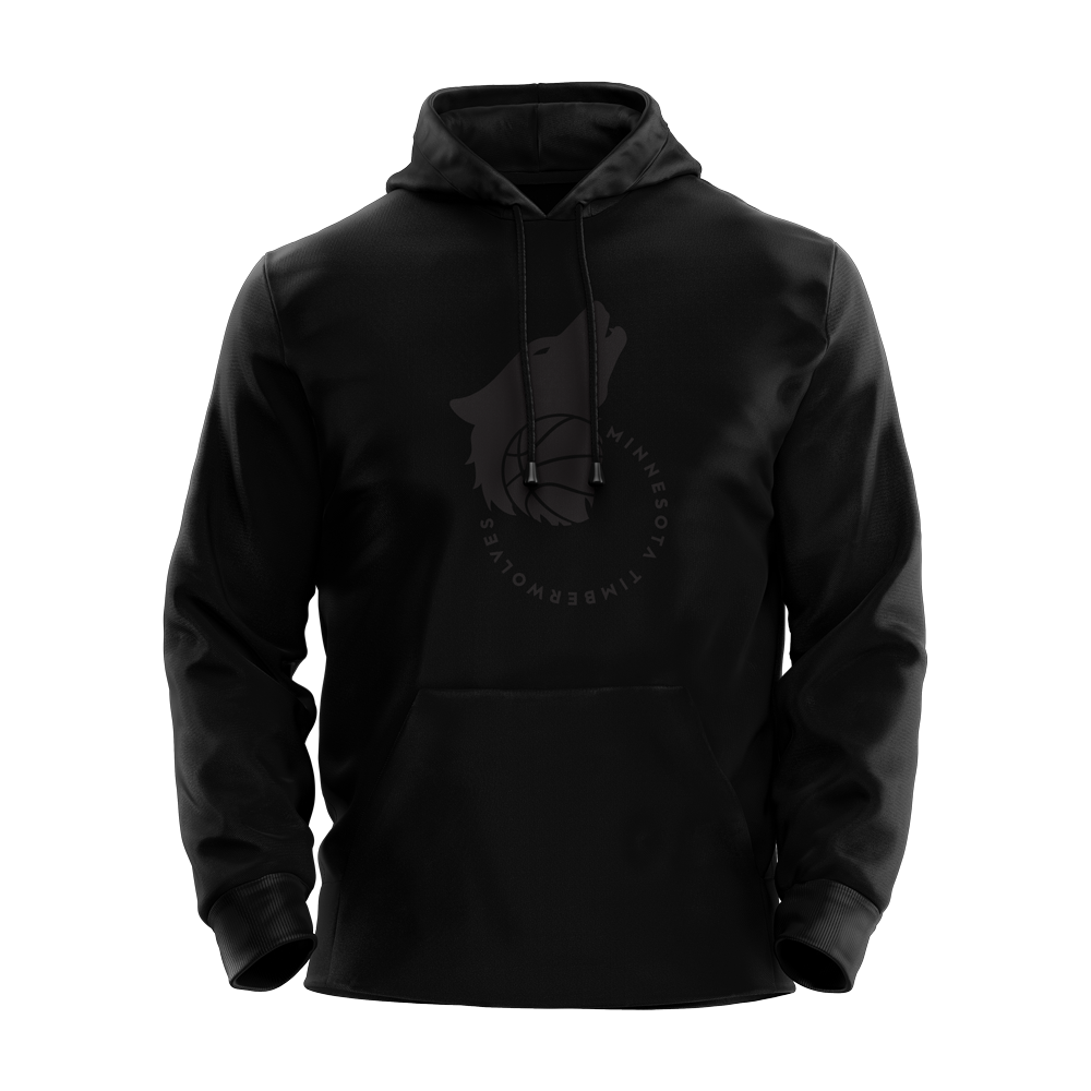 Timperwolves total black hoodie