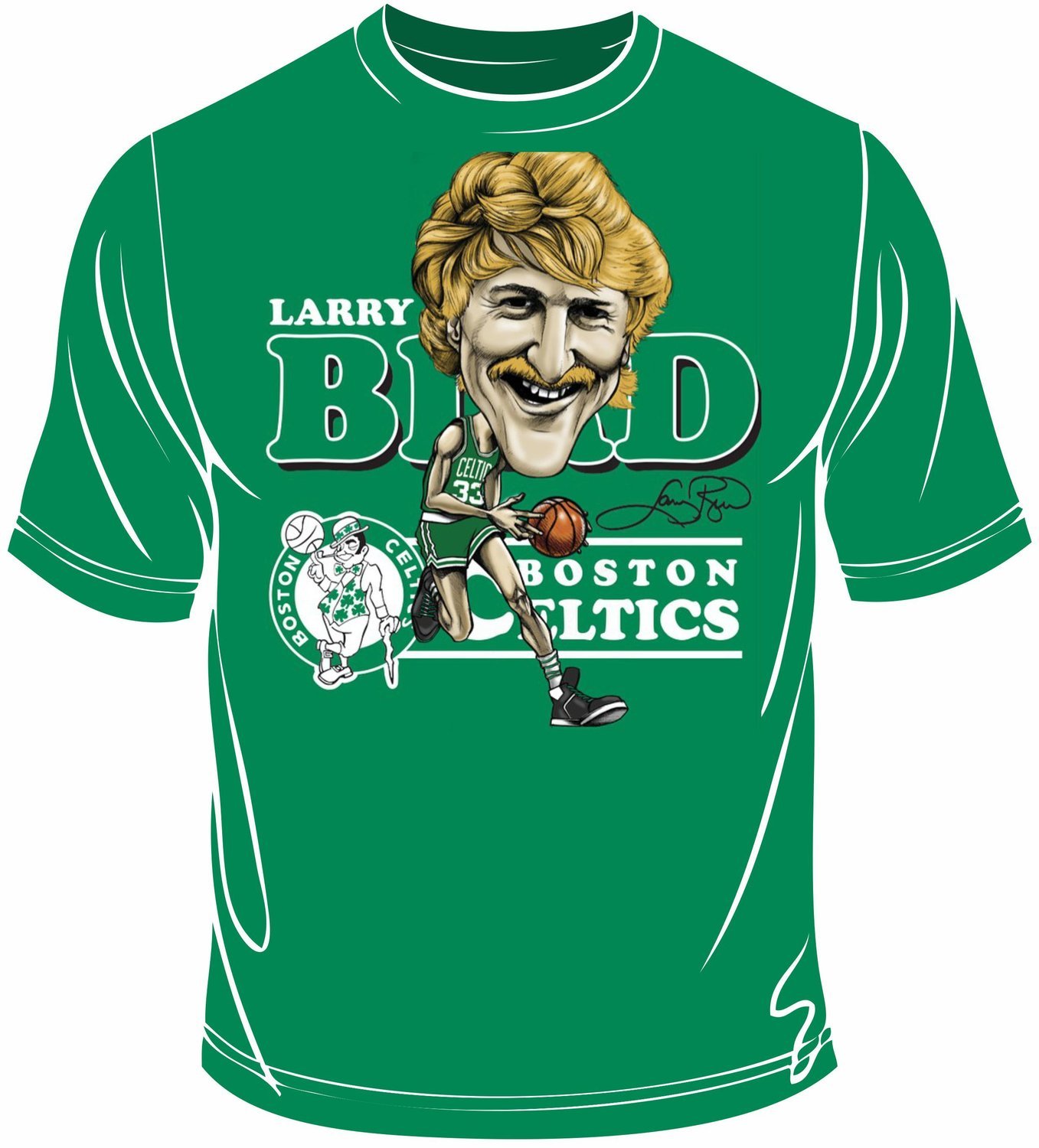 Larry Bird caricature