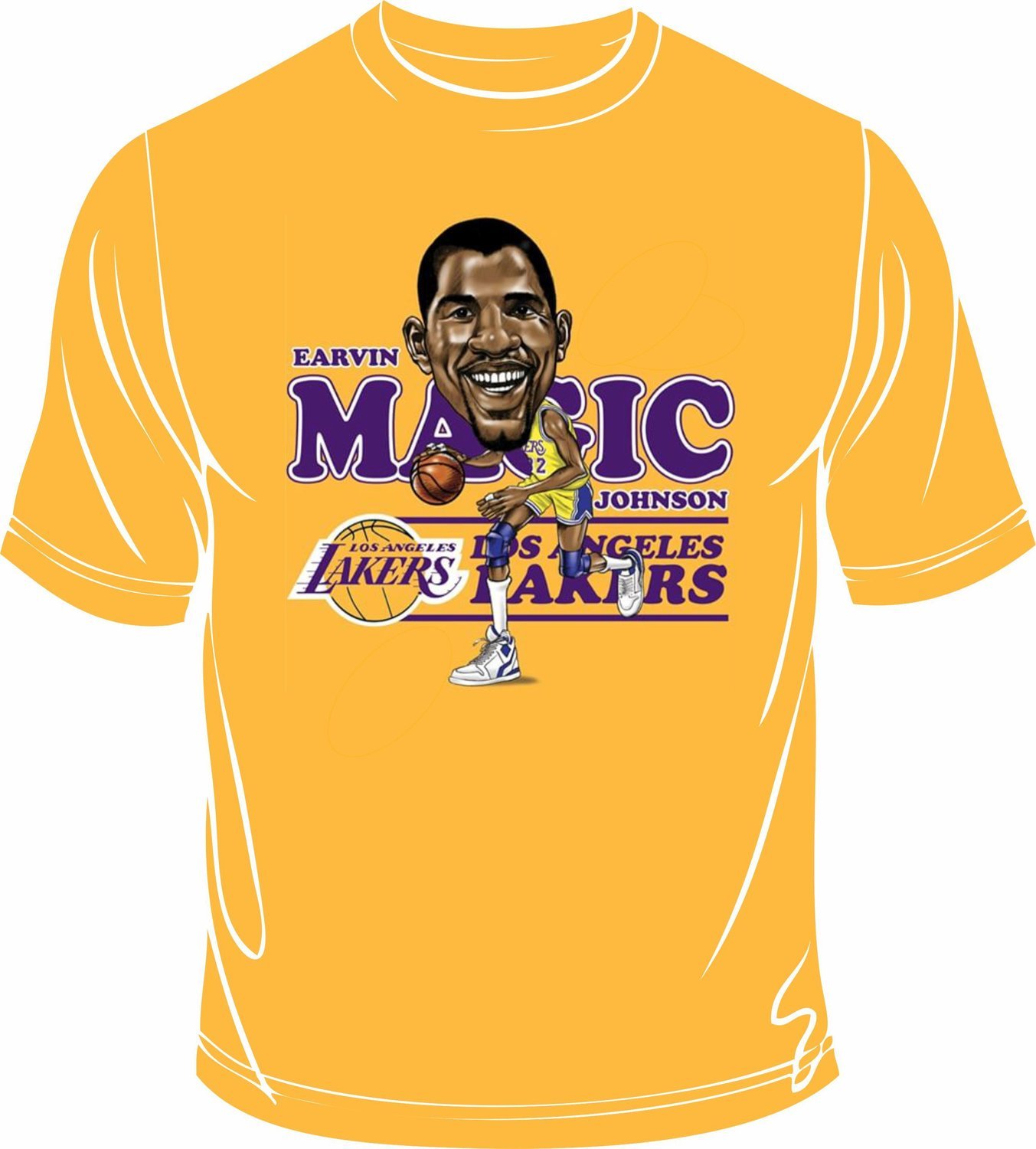 Magic Johnson caricature