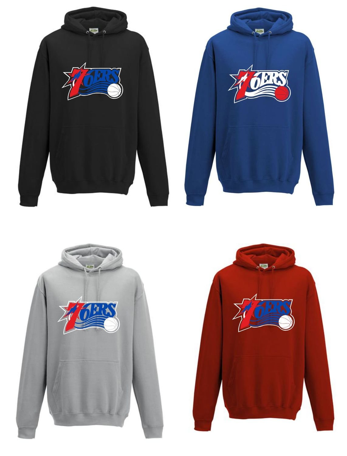 Sixers Hoodies ROYAL SMALL Sixers Hoodies ROYAL SMALL