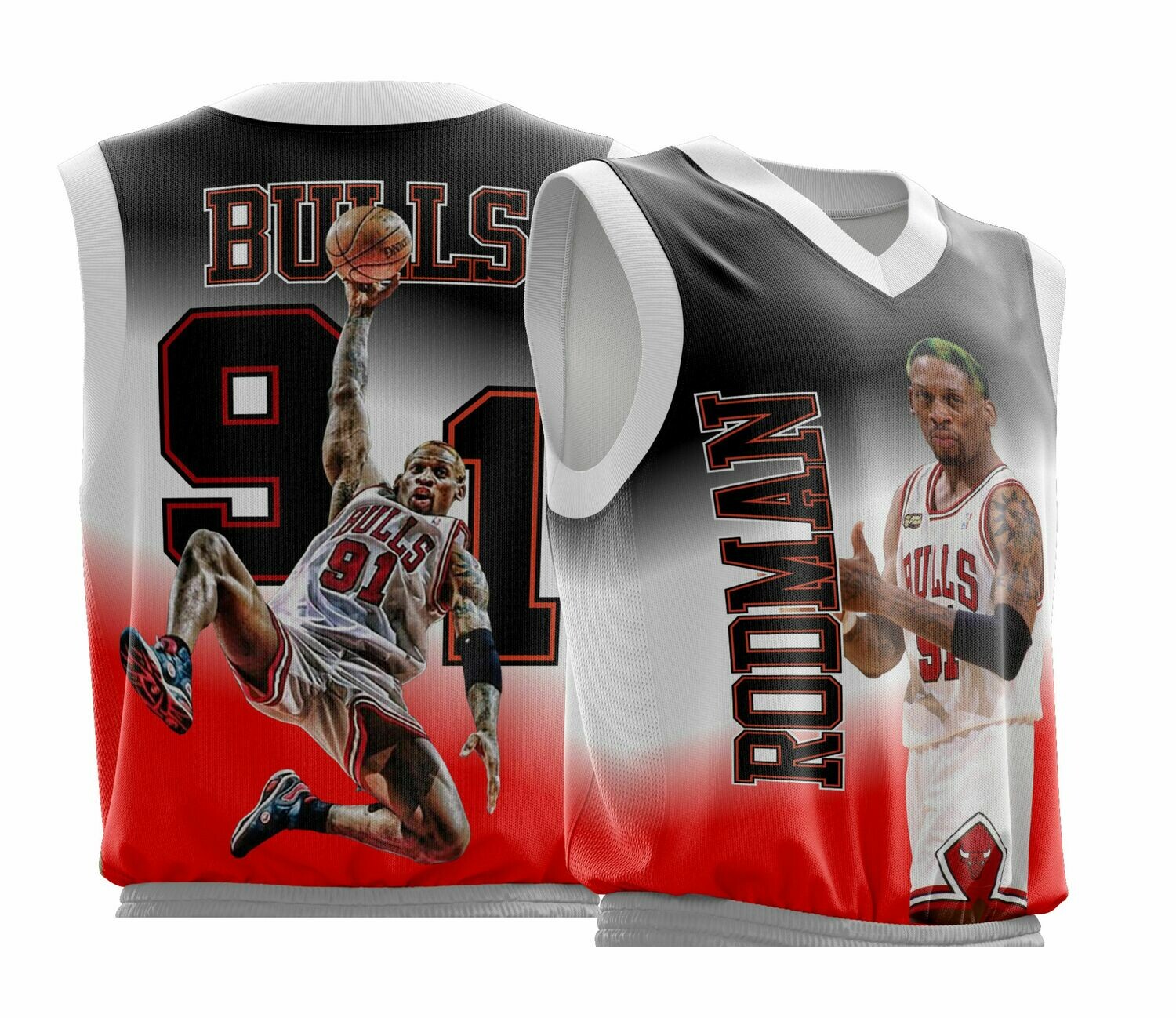 Rodman Vintage Full Print Jersey