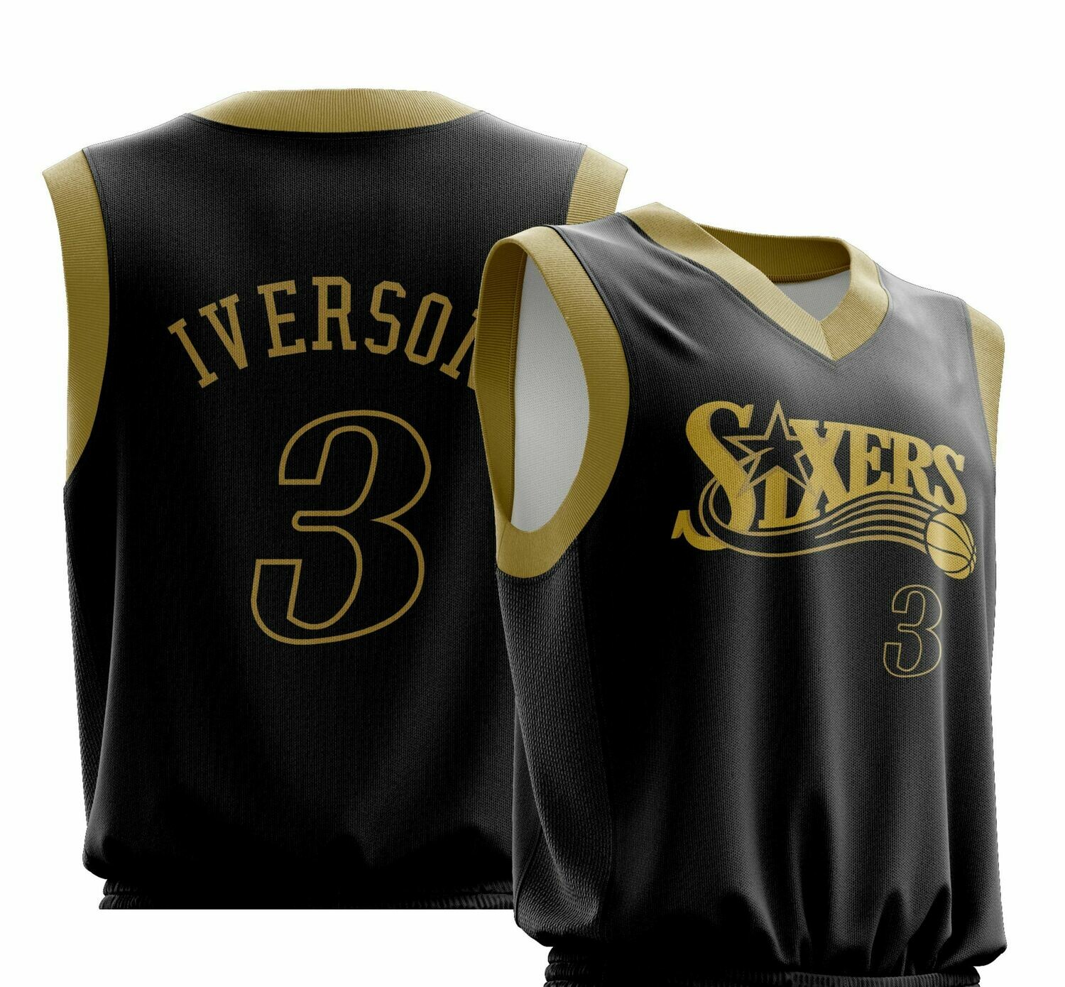 Vintage Iverson Black Gold Shirt
