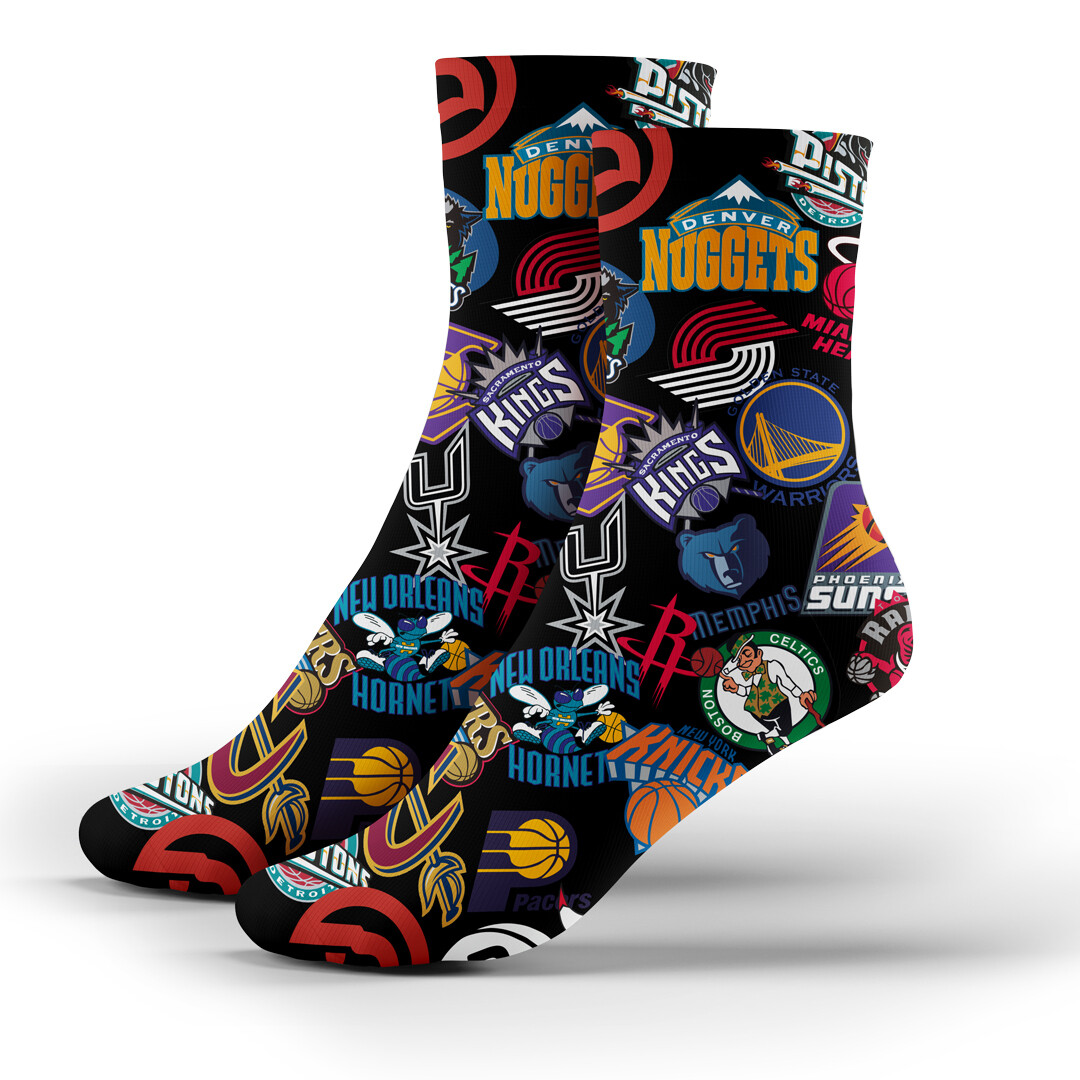 Full Logo Black Socks