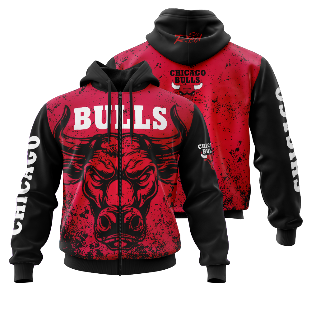 Bulls New Digital Full Zip