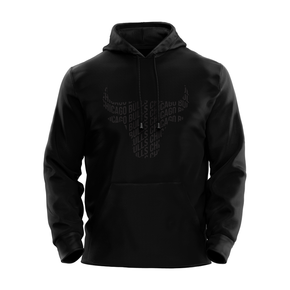Chicago New Total Black Hoodie
