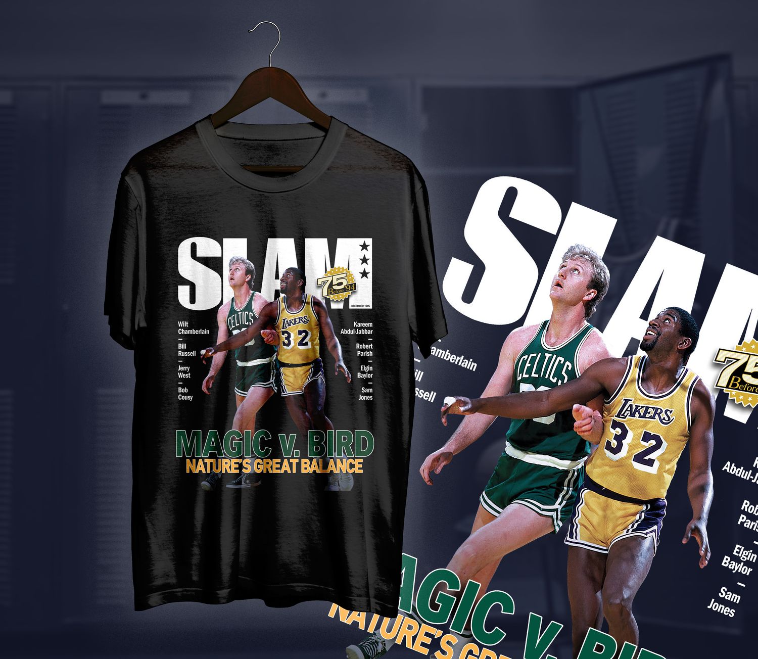 Magic VS Bird Slam t-shirt