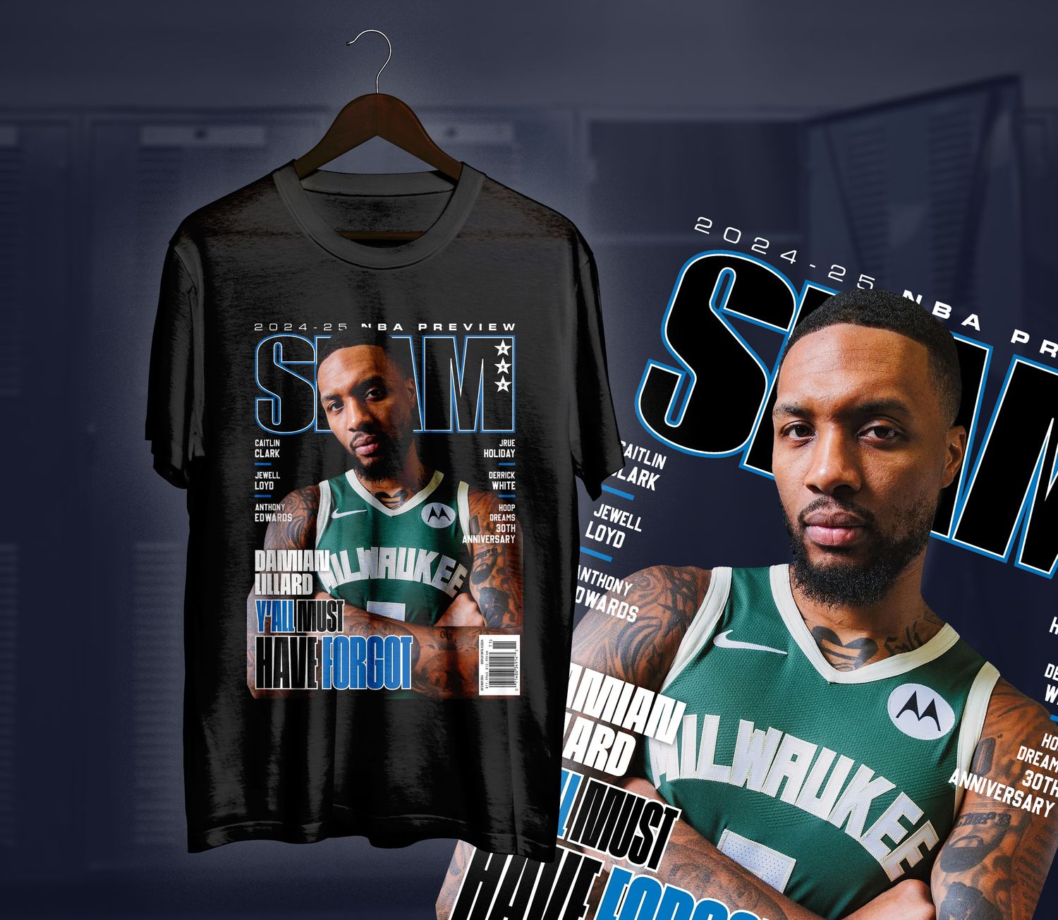 Lilliard Milwaukee Slam t-shirt