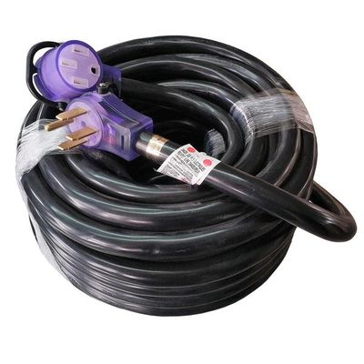 Heavy-duty 50A RV extension cord, NEMA 14-50, 75 ft.