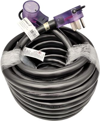 Heavy-duty 50A RV extension cord, NEMA 14-50, 50 ft.