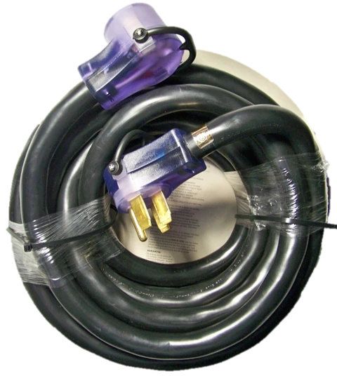 Heavy-duty 50A RV extension cord, NEMA 14-50, 30 ft.