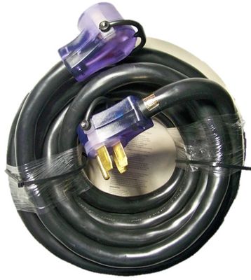 Heavy-duty 50A RV extension cord, NEMA 14-50, 30 ft.