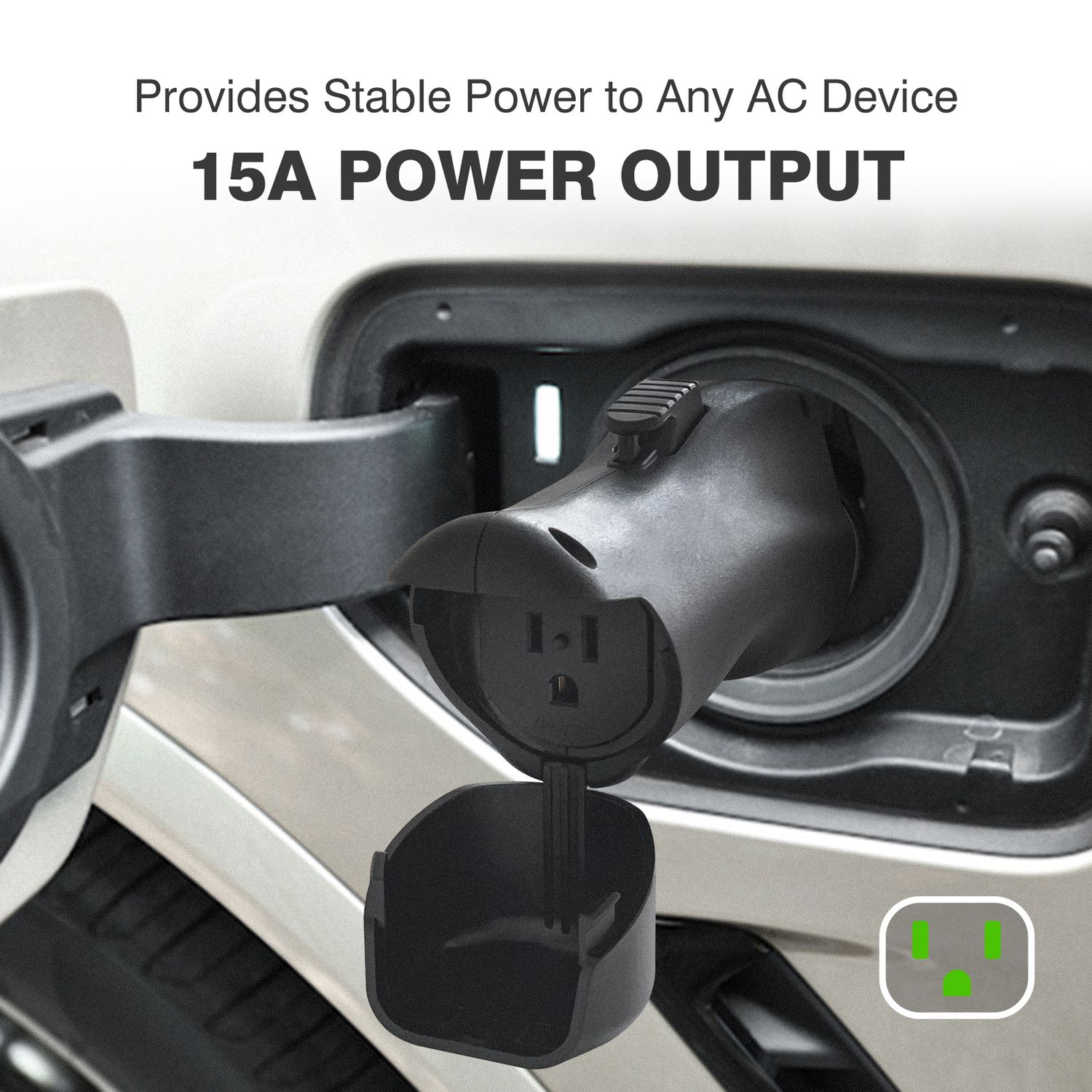 Vehicle to Load Adapter V2L Compatible with Hyundai Ioniq 5 Ioniq 6 Kia EV6 EV9 Converts to AC Power Outlet