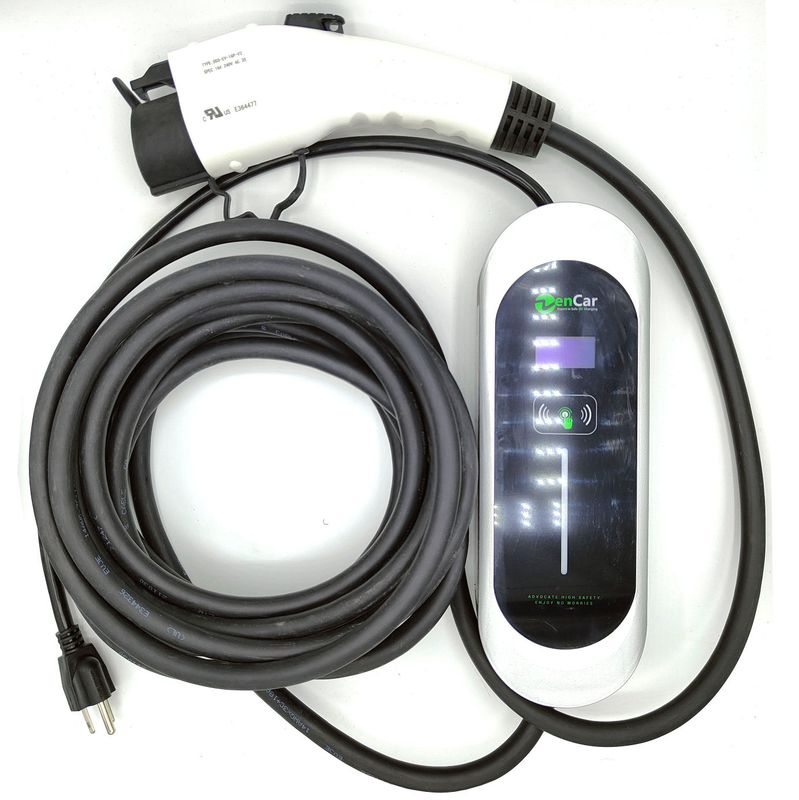 ZenCar 6-16A 120V Level 1 Adjustable EV Charger EVSE with Wall Mount Cradle
