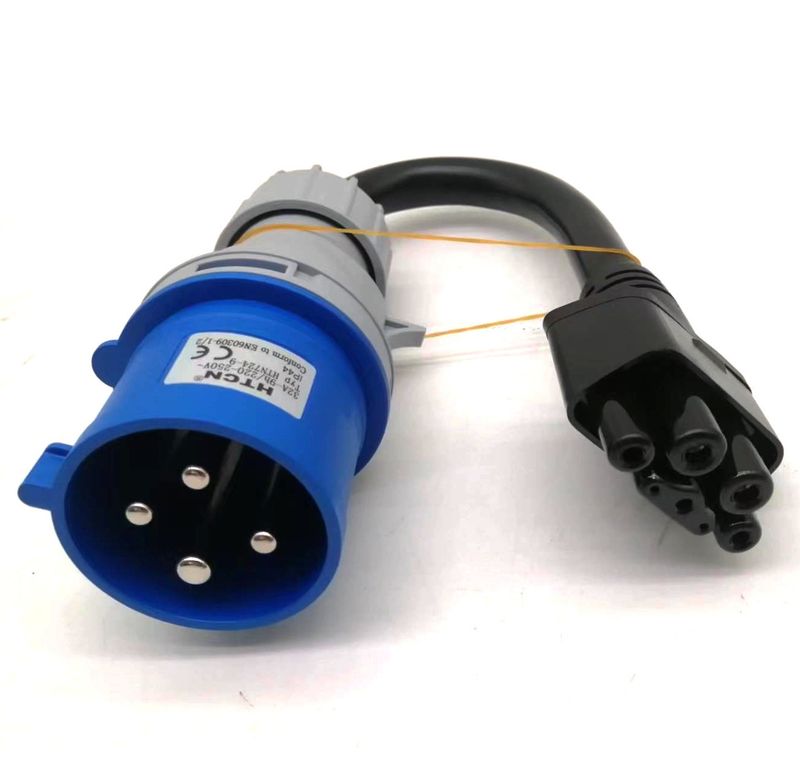 CEE 32A Blue 4-pin 3-phase Adapter for Tesla Gen 2