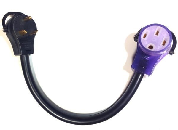 TT-30P to NEMA 14-50R Adapter for EV Charging Only, Cable Length: With 2 ft cord