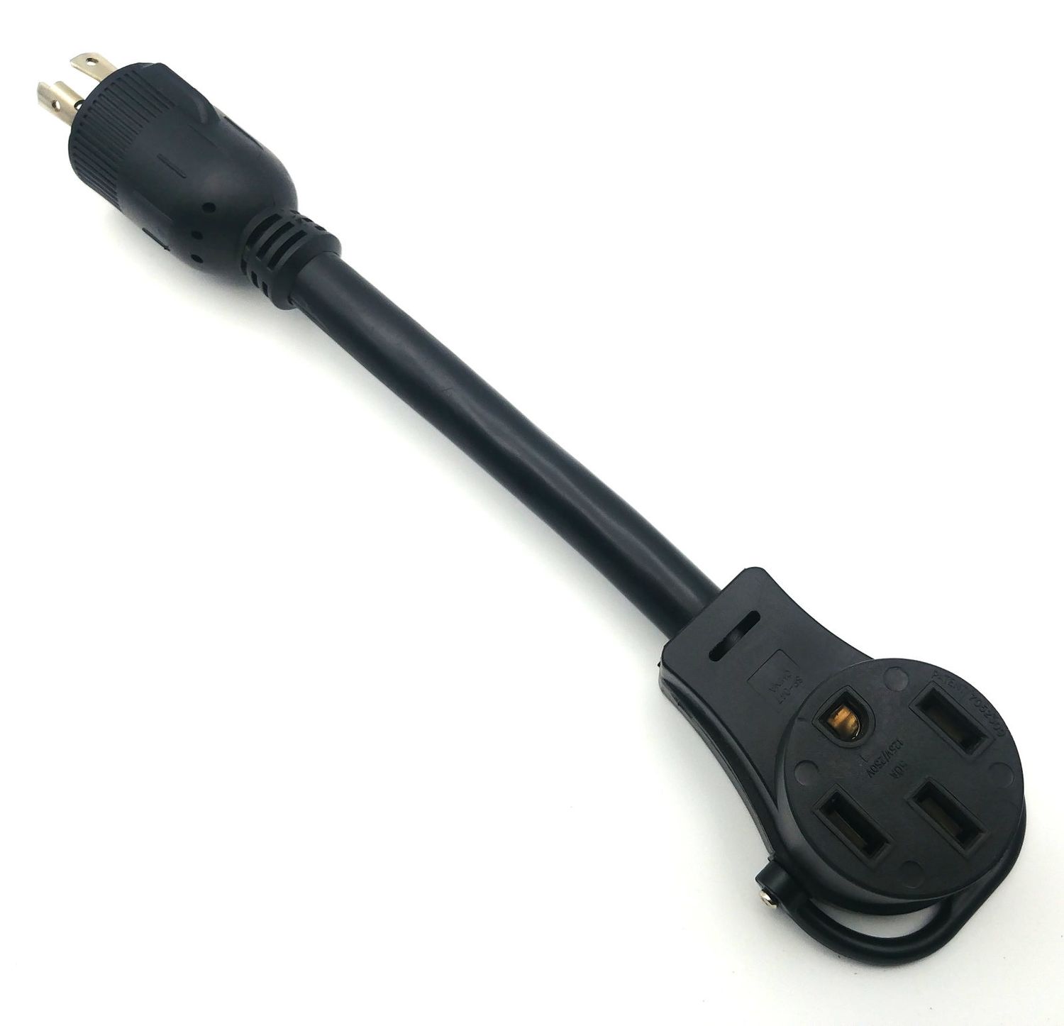 Heavy Duty L14-30P to NEMA 14-50R Twist-Lock Adapter