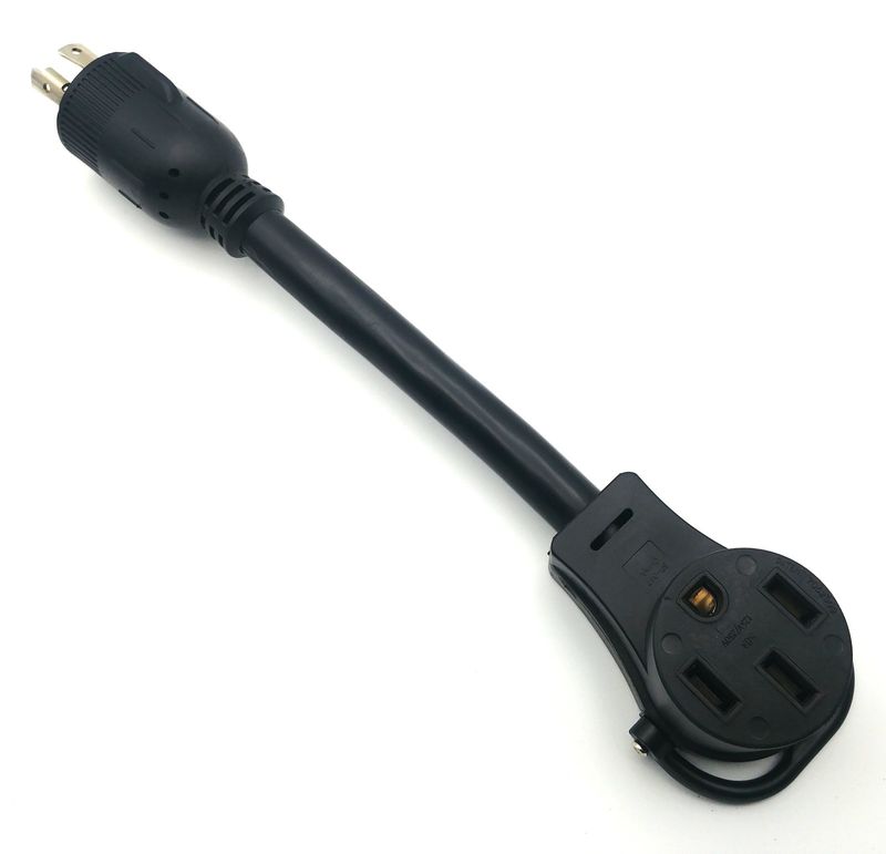 Heavy Duty L14-30P to NEMA 14-50R Twist-Lock Adapter