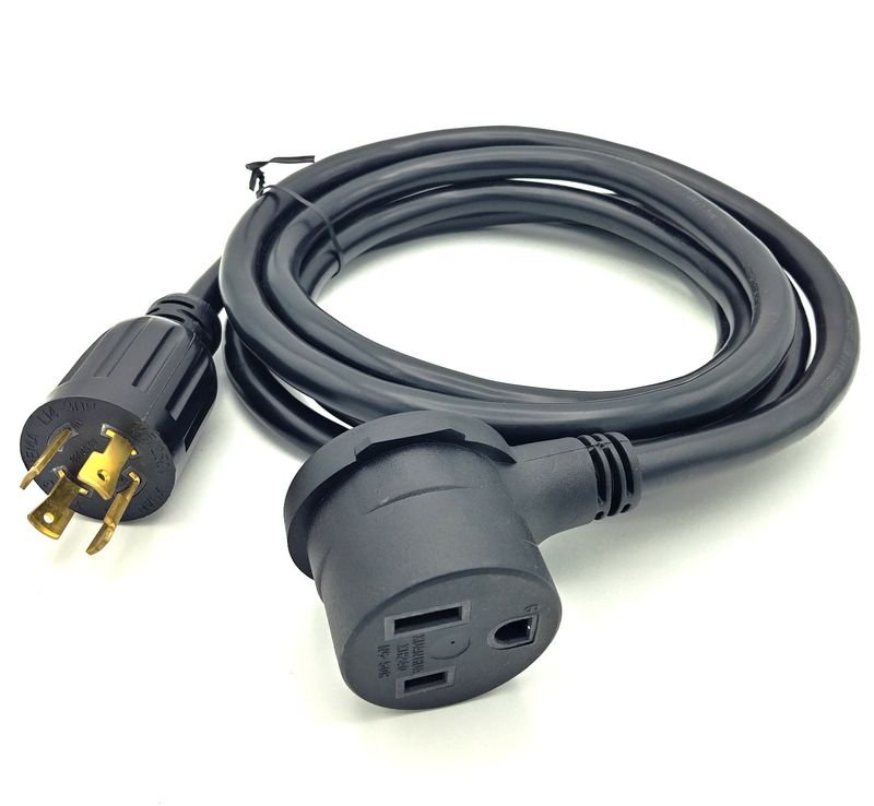 NEMA L14-30P to 6-50R Locking Generator Adapter for Welder