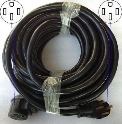 Heavy-duty 50A RV extension cord, NEMA 14-50, 36 ft.