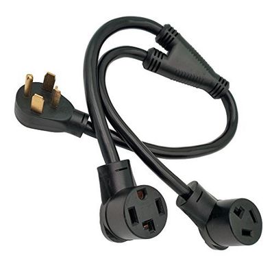 NEMA 14-30P to 14-30R &amp; 10-30R Y Adapter Splitter