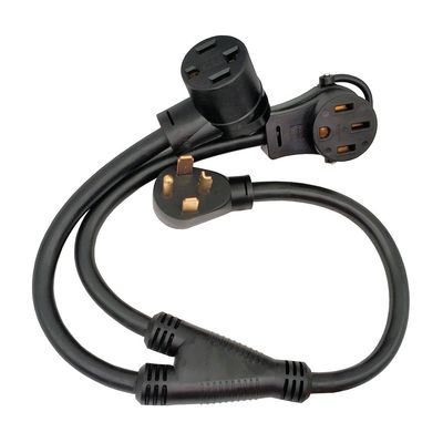 NEMA 14-30P to 14-30R &amp; 14-50R Y Adapter Splitter