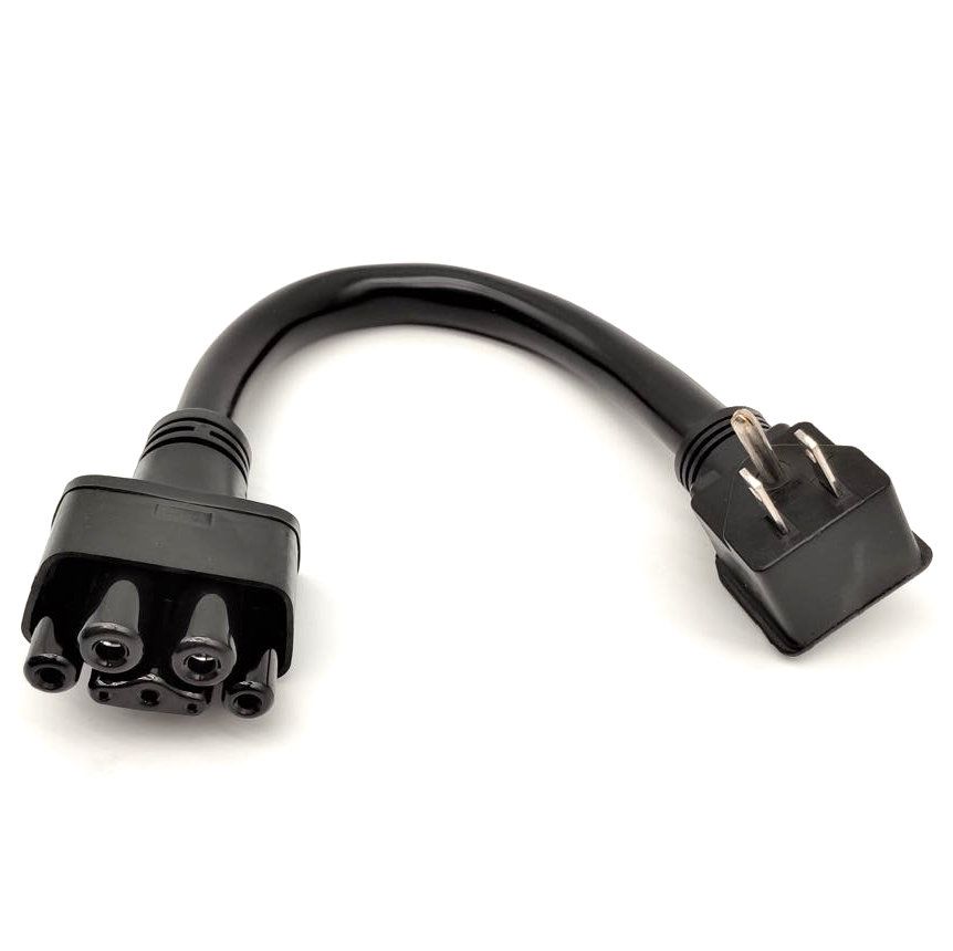 NEMA 5-15 (Type B) Adapter for Tesla Gen 2, Cord Length: 12 inch (30 cm)