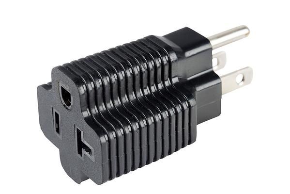NEMA 5-15P (15A) to 5-20R (20A) Adapter