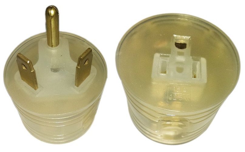 RV 30A to 15A (TT-30P to NEMA 5-15R) Compact Adapter