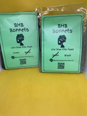 BHB Silk -Satin Bonnet - Green