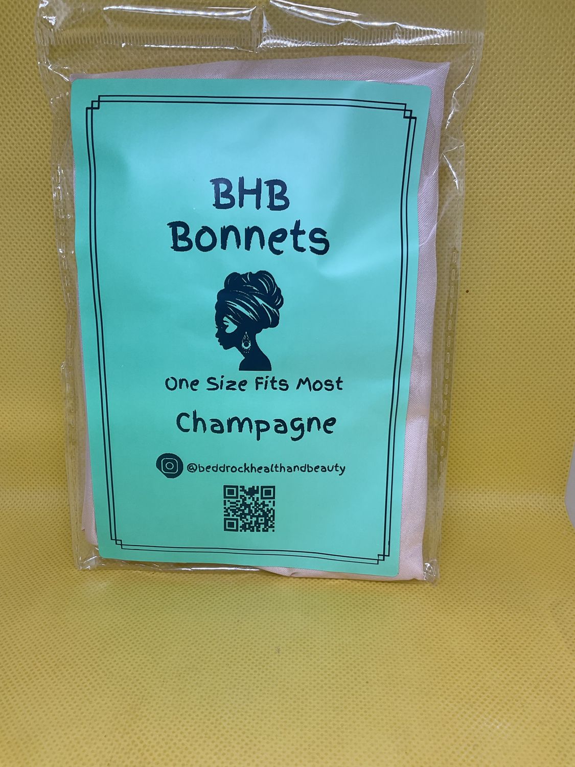 BHB Silk -Satin Bonnet- Champagne