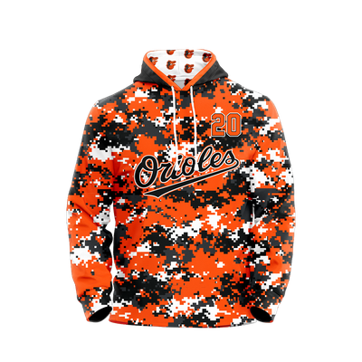 ORIOLES SUBLIMATED CAMO HOODIE