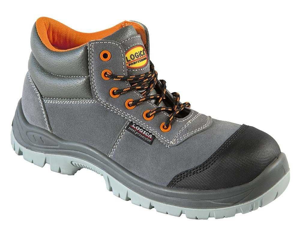 SCARPA ALTA SCAMOSCIATA GRIGIA S1P